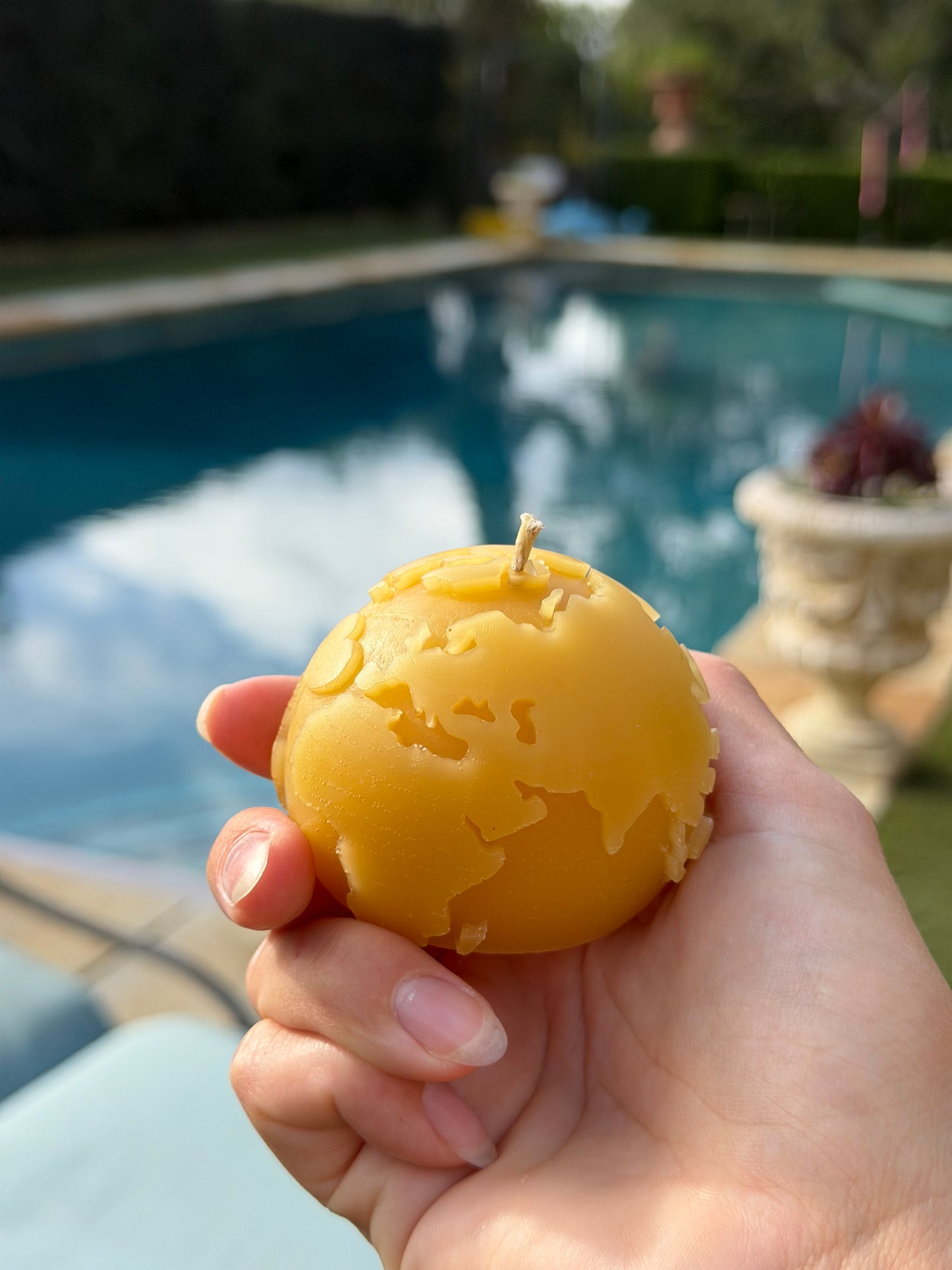 Earth Beeswax Candle